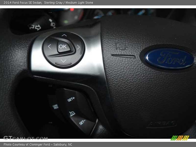 Sterling Gray / Medium Light Stone 2014 Ford Focus SE Sedan