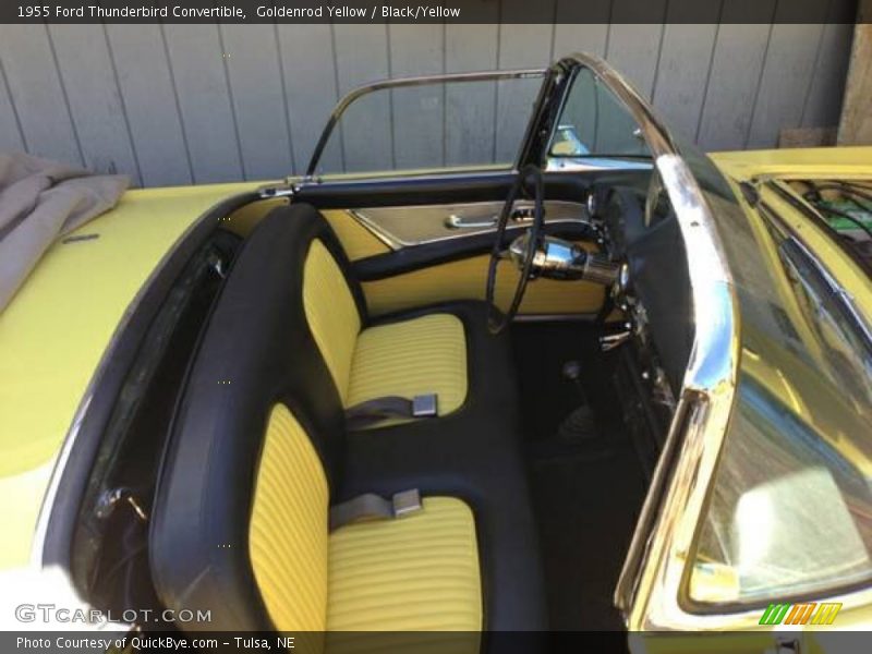 Goldenrod Yellow / Black/Yellow 1955 Ford Thunderbird Convertible