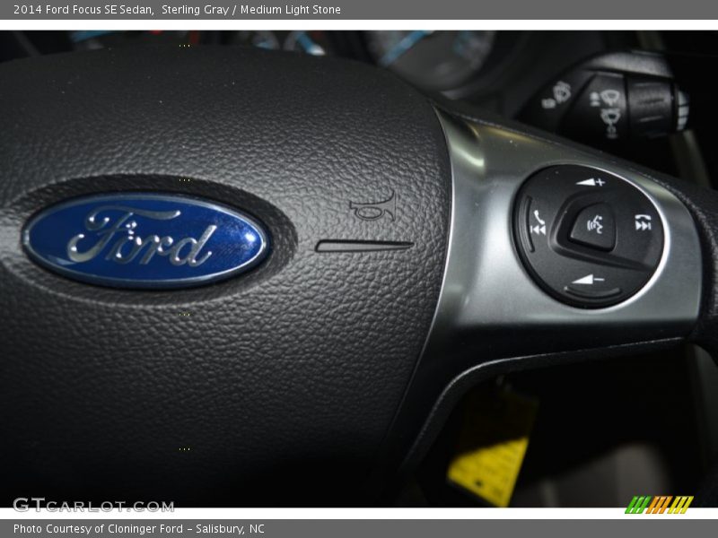 Sterling Gray / Medium Light Stone 2014 Ford Focus SE Sedan