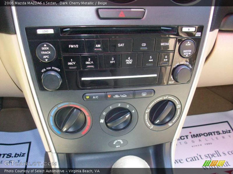 Dark Cherry Metallic / Beige 2006 Mazda MAZDA6 s Sedan