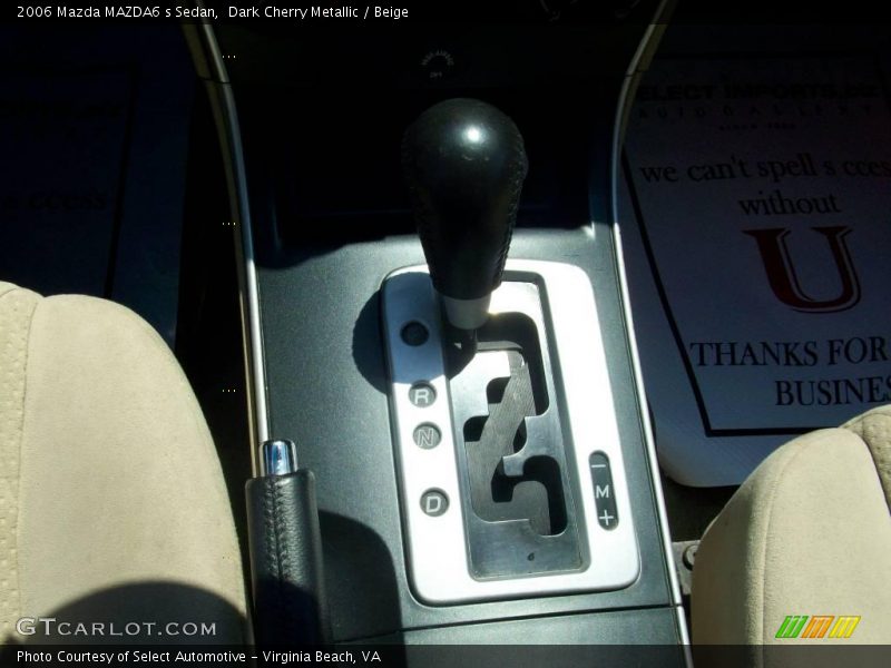 Dark Cherry Metallic / Beige 2006 Mazda MAZDA6 s Sedan