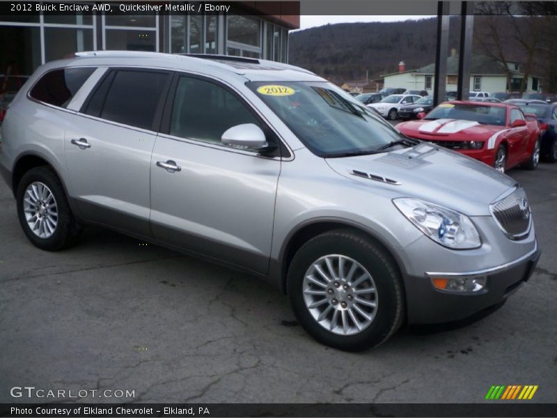 Quicksilver Metallic / Ebony 2012 Buick Enclave AWD
