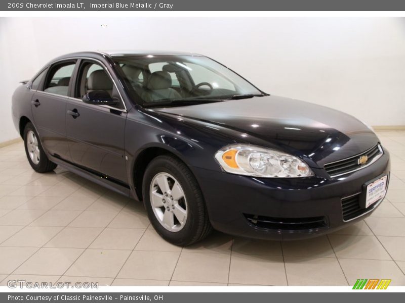 Imperial Blue Metallic / Gray 2009 Chevrolet Impala LT