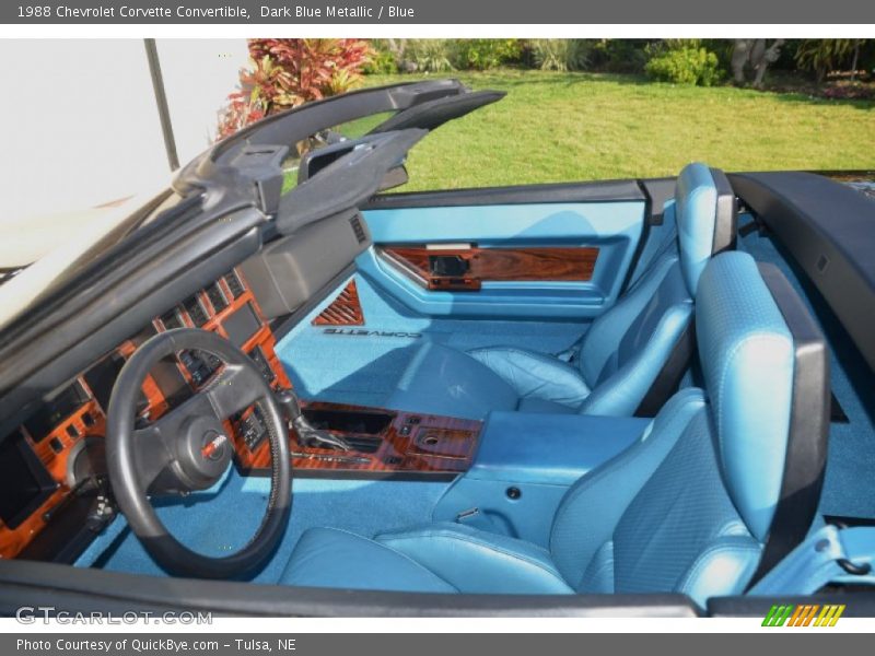  1988 Corvette Convertible Blue Interior