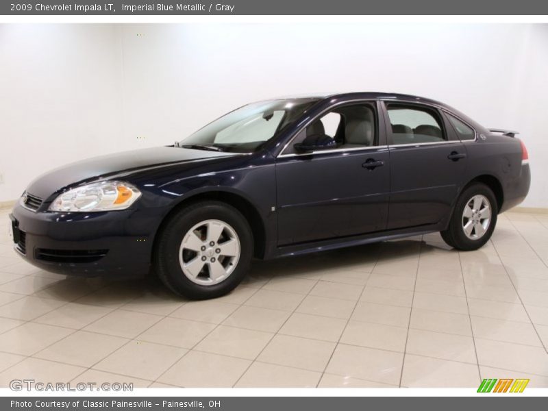 Imperial Blue Metallic / Gray 2009 Chevrolet Impala LT