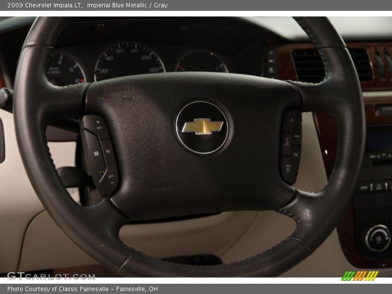 Imperial Blue Metallic / Gray 2009 Chevrolet Impala LT