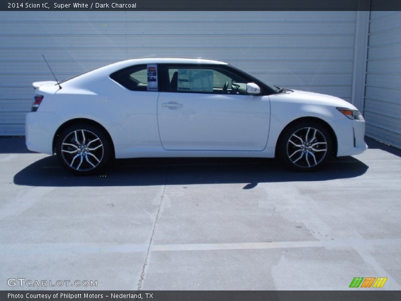 Super White / Dark Charcoal 2014 Scion tC