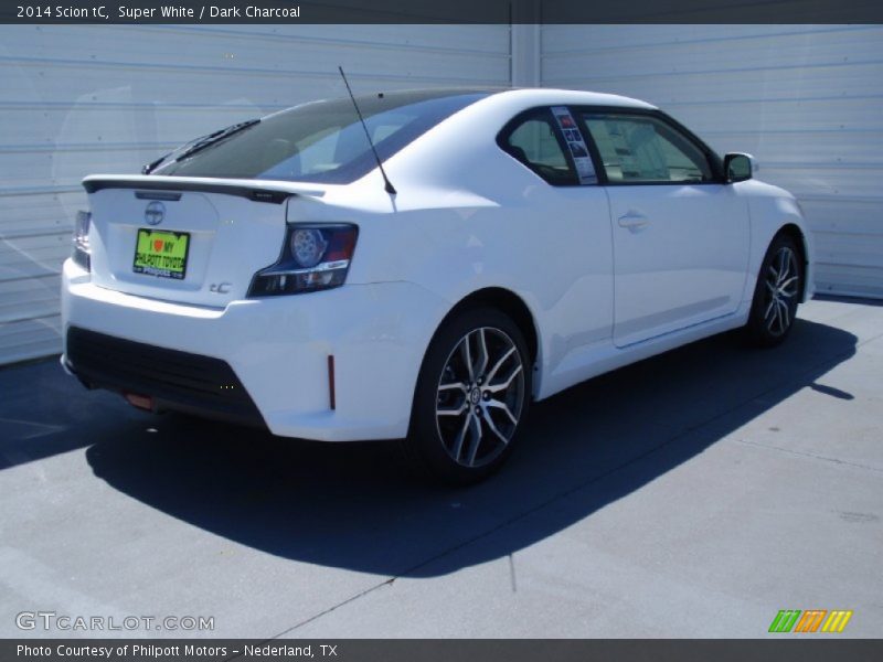 Super White / Dark Charcoal 2014 Scion tC