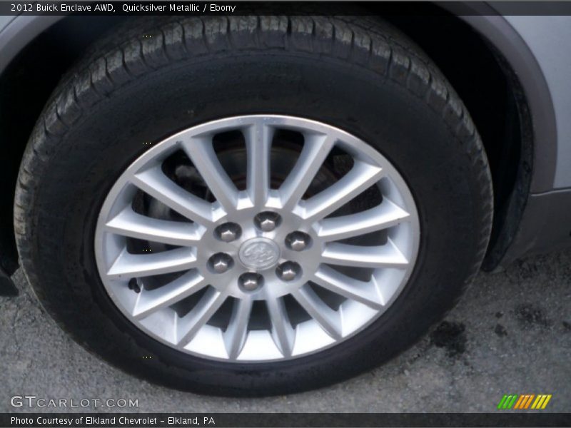 Quicksilver Metallic / Ebony 2012 Buick Enclave AWD
