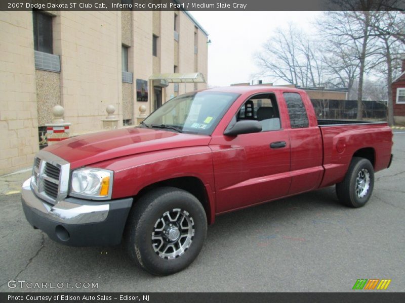 Inferno Red Crystal Pearl / Medium Slate Gray 2007 Dodge Dakota ST Club Cab