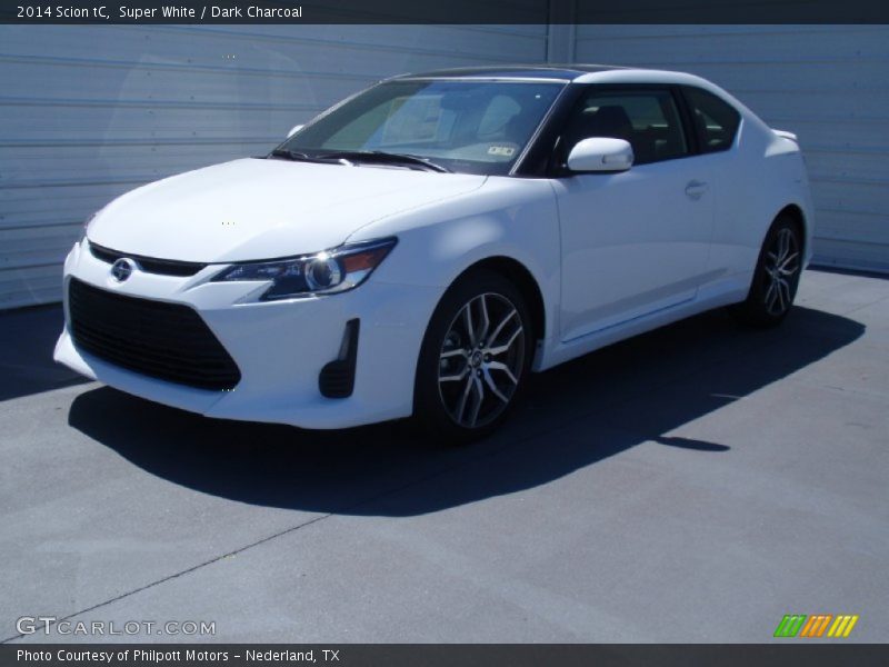 Super White / Dark Charcoal 2014 Scion tC