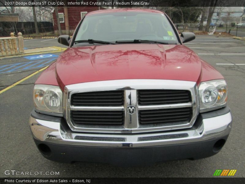 Inferno Red Crystal Pearl / Medium Slate Gray 2007 Dodge Dakota ST Club Cab
