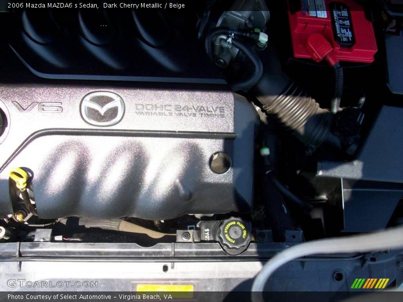 Dark Cherry Metallic / Beige 2006 Mazda MAZDA6 s Sedan