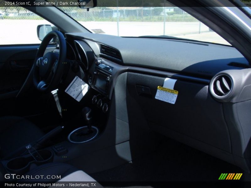 Super White / Dark Charcoal 2014 Scion tC