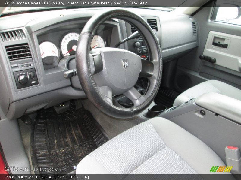 Inferno Red Crystal Pearl / Medium Slate Gray 2007 Dodge Dakota ST Club Cab