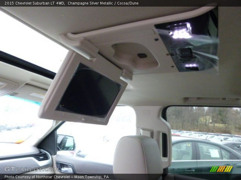 Champagne Silver Metallic / Cocoa/Dune 2015 Chevrolet Suburban LT 4WD