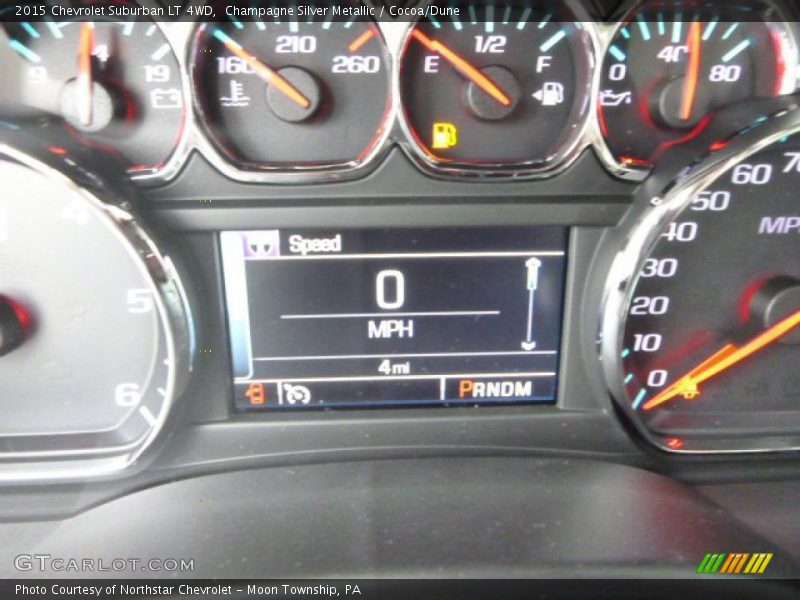 Champagne Silver Metallic / Cocoa/Dune 2015 Chevrolet Suburban LT 4WD