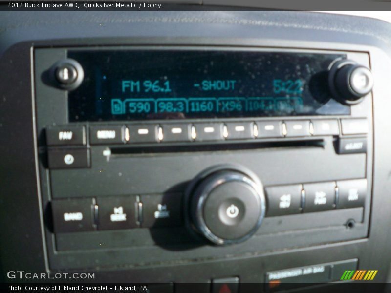 Quicksilver Metallic / Ebony 2012 Buick Enclave AWD
