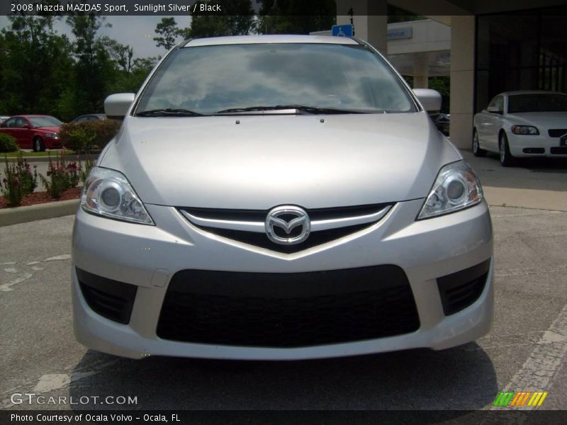 Sunlight Silver / Black 2008 Mazda MAZDA5 Sport
