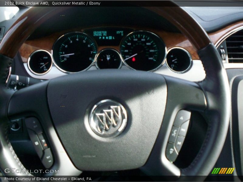 Quicksilver Metallic / Ebony 2012 Buick Enclave AWD