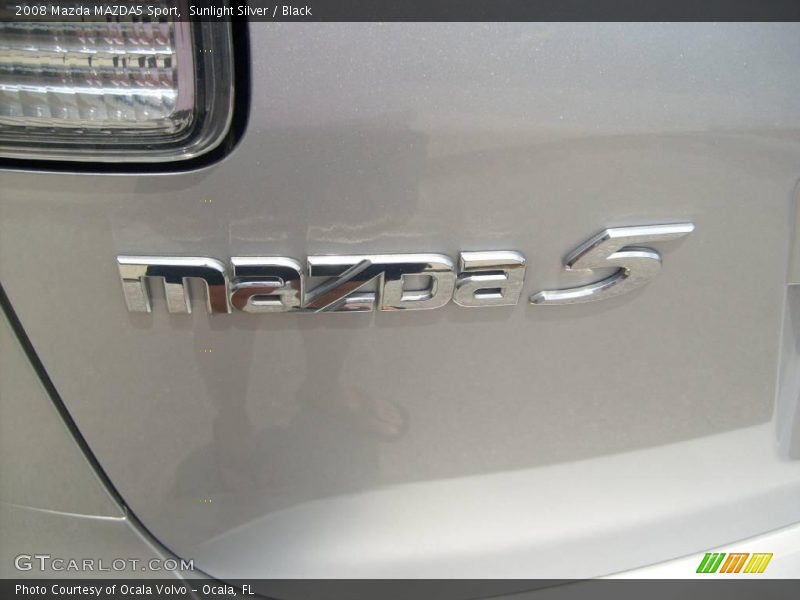 Sunlight Silver / Black 2008 Mazda MAZDA5 Sport