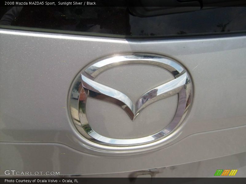 Sunlight Silver / Black 2008 Mazda MAZDA5 Sport