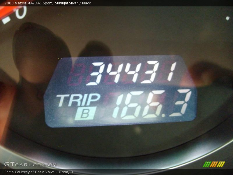 Sunlight Silver / Black 2008 Mazda MAZDA5 Sport