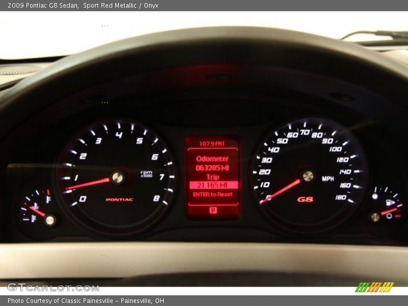  2009 G8 Sedan Sedan Gauges