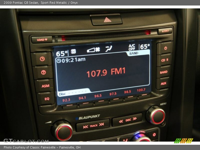 Audio System of 2009 G8 Sedan