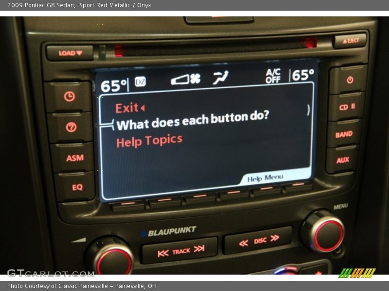 Controls of 2009 G8 Sedan