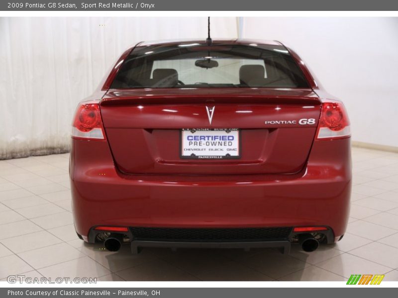 Sport Red Metallic / Onyx 2009 Pontiac G8 Sedan