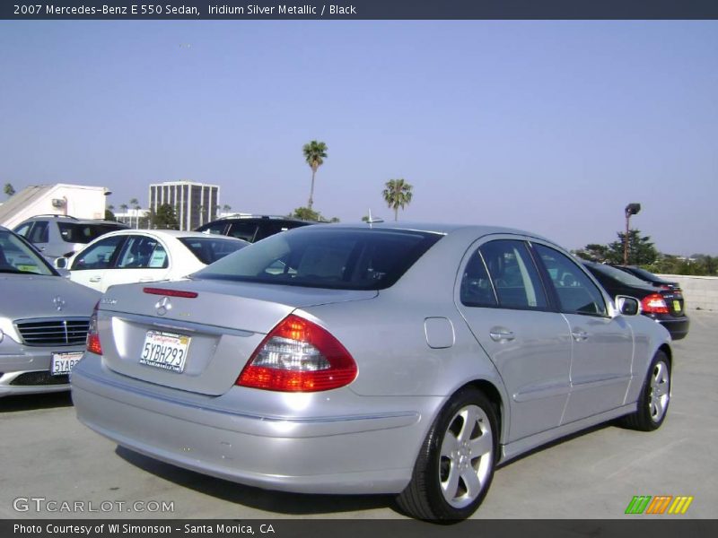 Iridium Silver Metallic / Black 2007 Mercedes-Benz E 550 Sedan