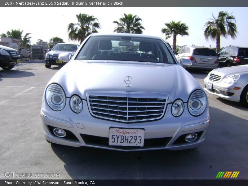 Iridium Silver Metallic / Black 2007 Mercedes-Benz E 550 Sedan