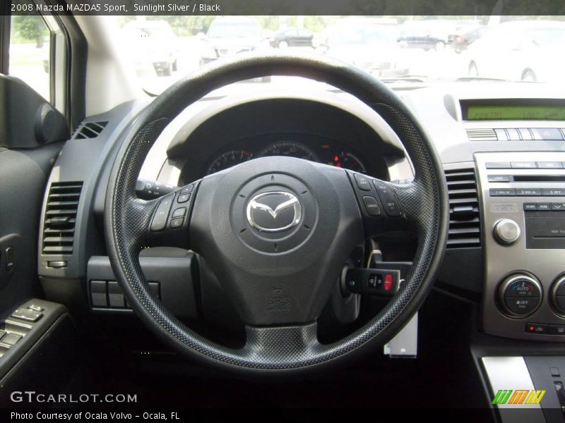 Sunlight Silver / Black 2008 Mazda MAZDA5 Sport