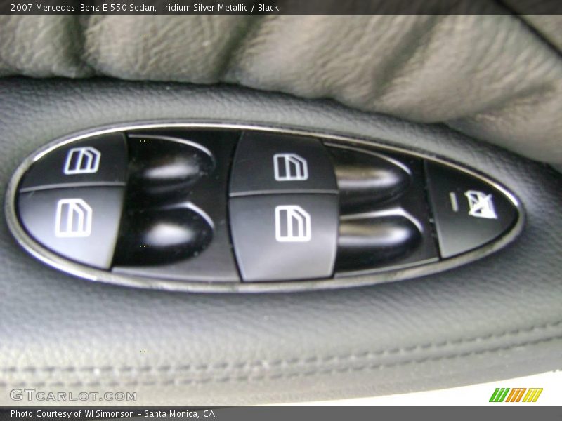 Iridium Silver Metallic / Black 2007 Mercedes-Benz E 550 Sedan
