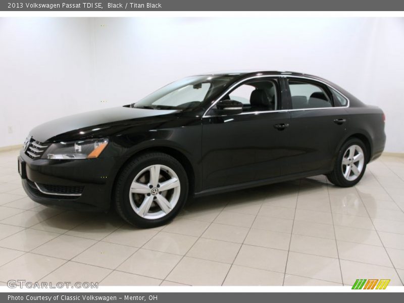 Black / Titan Black 2013 Volkswagen Passat TDI SE