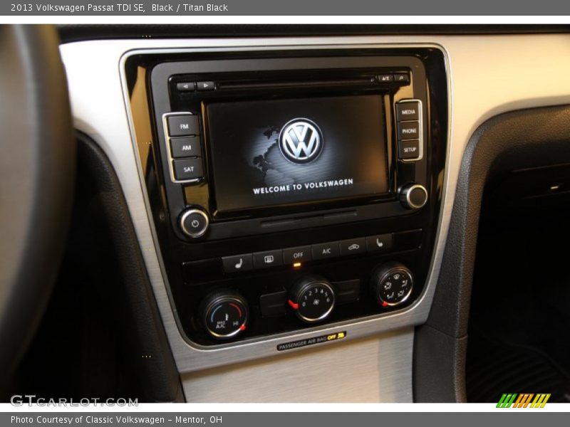 Black / Titan Black 2013 Volkswagen Passat TDI SE