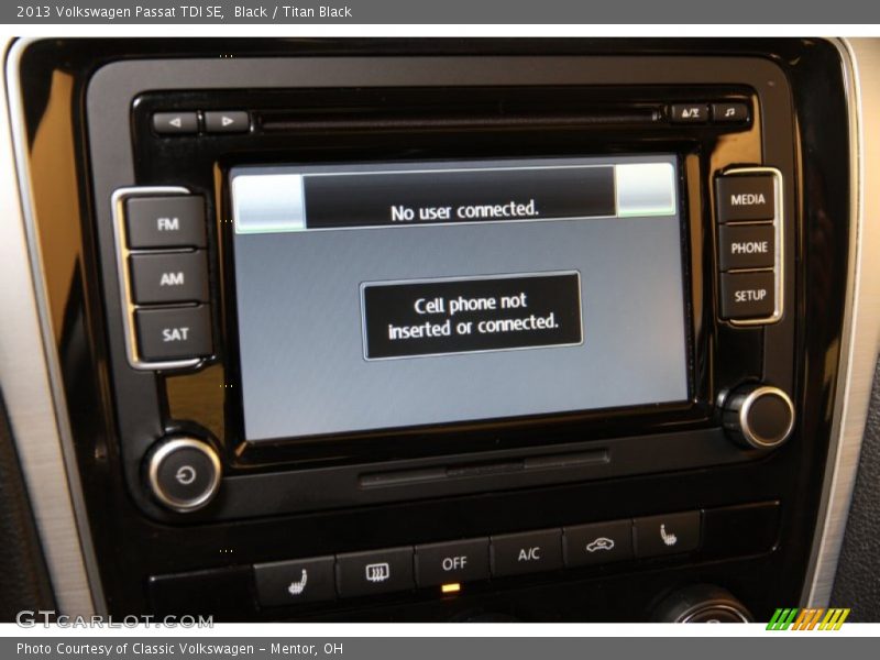 Black / Titan Black 2013 Volkswagen Passat TDI SE