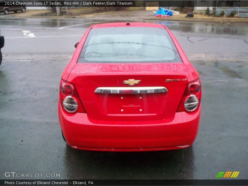 Red Hot / Dark Pewter/Dark Titanium 2014 Chevrolet Sonic LT Sedan