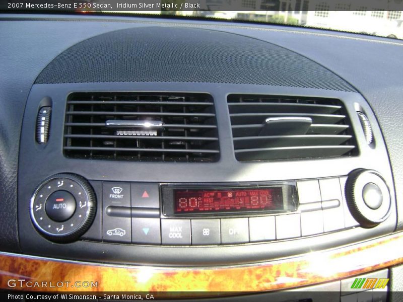 Iridium Silver Metallic / Black 2007 Mercedes-Benz E 550 Sedan