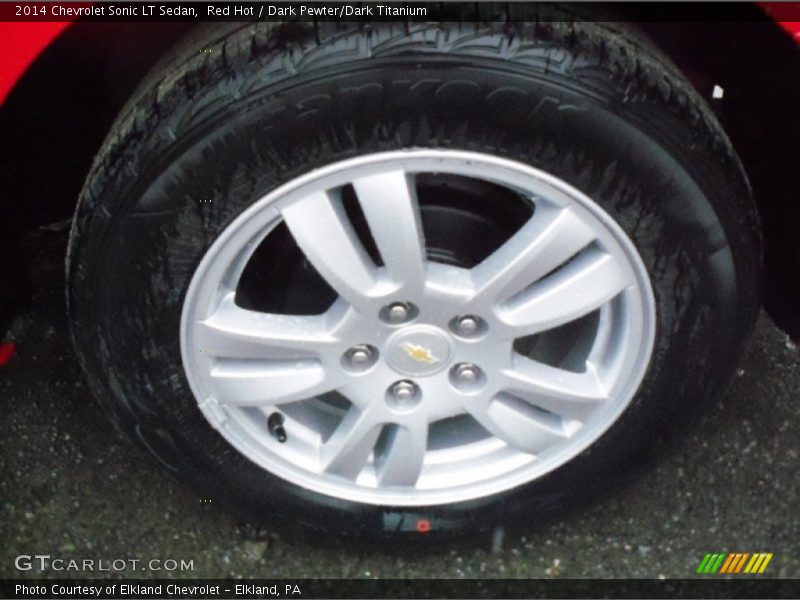 Red Hot / Dark Pewter/Dark Titanium 2014 Chevrolet Sonic LT Sedan