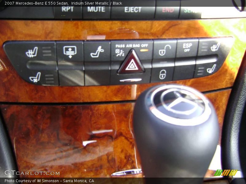 Iridium Silver Metallic / Black 2007 Mercedes-Benz E 550 Sedan