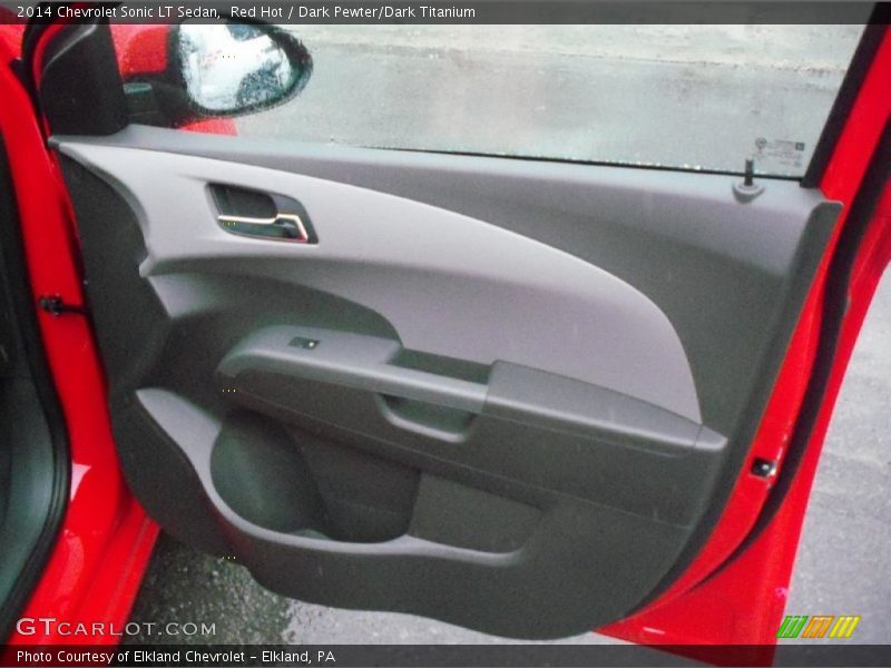 Red Hot / Dark Pewter/Dark Titanium 2014 Chevrolet Sonic LT Sedan