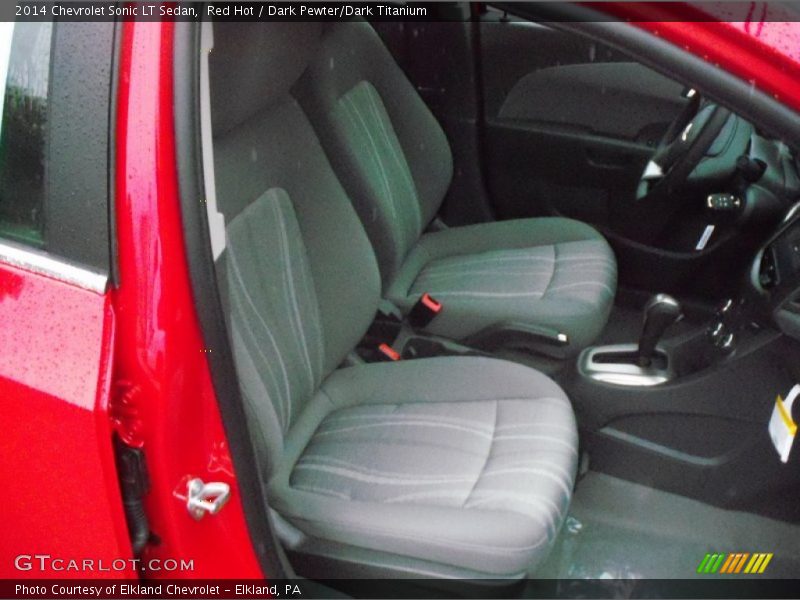 Red Hot / Dark Pewter/Dark Titanium 2014 Chevrolet Sonic LT Sedan