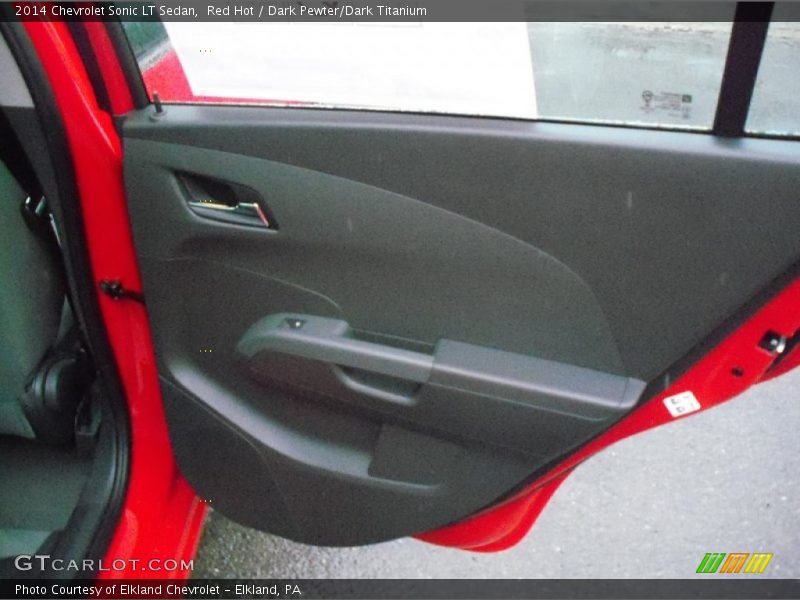 Red Hot / Dark Pewter/Dark Titanium 2014 Chevrolet Sonic LT Sedan