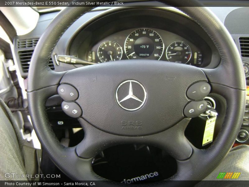 Iridium Silver Metallic / Black 2007 Mercedes-Benz E 550 Sedan
