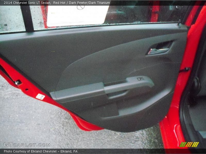 Red Hot / Dark Pewter/Dark Titanium 2014 Chevrolet Sonic LT Sedan