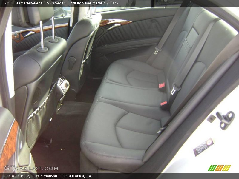 Iridium Silver Metallic / Black 2007 Mercedes-Benz E 550 Sedan
