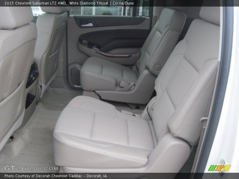 White Diamond Tricoat / Cocoa/Dune 2015 Chevrolet Suburban LTZ 4WD