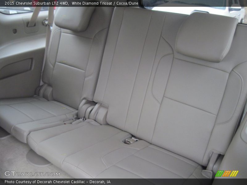 White Diamond Tricoat / Cocoa/Dune 2015 Chevrolet Suburban LTZ 4WD